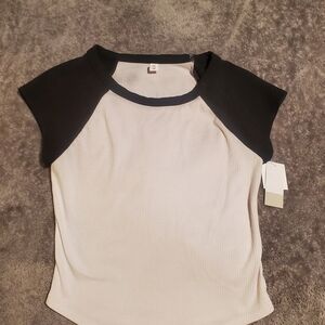*NWT* Nordstrom BP Black and White Short Sleeve Tee